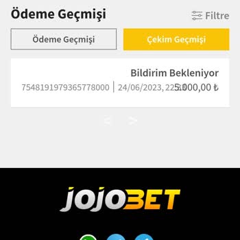 Jojobet Paramı Hala Yatırmadı