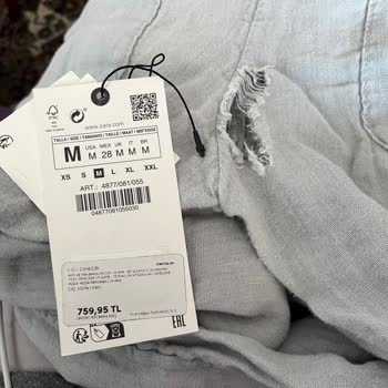 Zara Keten Pantolon Hatası İade Problemi