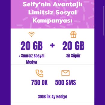 Türk Telekom Selfy 'nin Avantajlı Limitsiz Sosyal Kampanyası Yanlış Fiyatlandırma