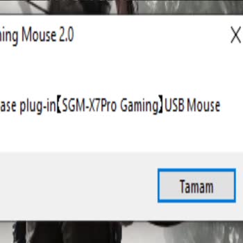 Everest SGM-X7 Pro Driver Mouse'u Görmüyor