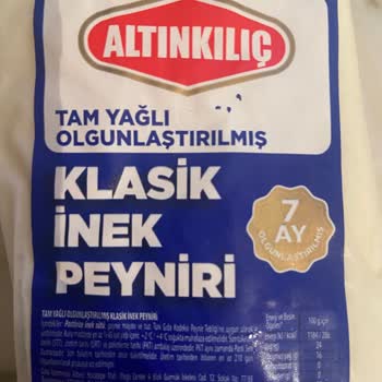 Altınkılıç Tam Yağlı Olgunlaştırılmış Klasik İnek Peyniri!