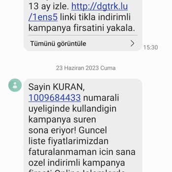 Digiturk Üyelerine Fırsat Diyerek Tarifenin 2 Katına Üyelik Yeniliyor.