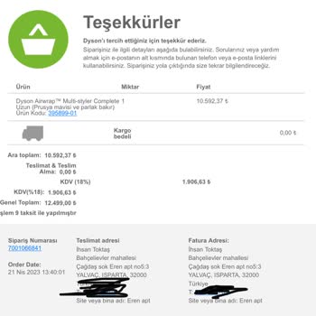 Dyson'ın 20 Kullanımlık Airwrap'i