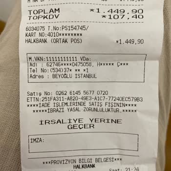 Sportive Ürün İadesi Kabul Edilmemesi