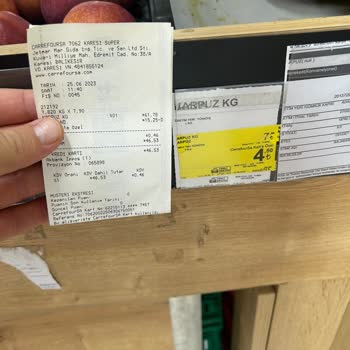 Carrefour SA Kasa Fiyatı Ve Reyon Fiyatı Farkı