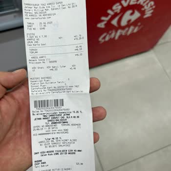 Carrefour SA Kasa Fiyatı Ve Reyon Fiyatı Farkı