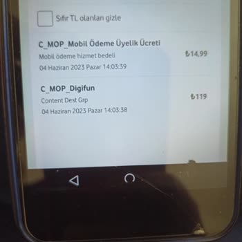 Turkcell Digifun Usulsüz Para Kesintisi Yapmıştır