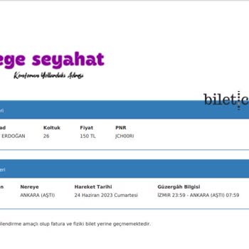 Bilet.com Ege Seyahat Otobüs Firması Ciddiyetsizliği Ve Yaşattığı Mağduriyet,