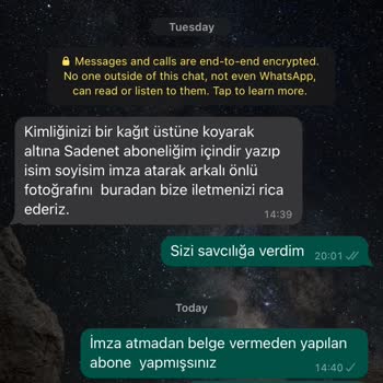 Türk Telekom Yerine Sadenet Abonesi Yaptırıldım Ve İptal Edemiyorum.