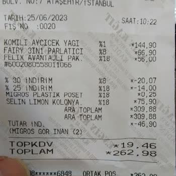 Migros 4 Litre Sıvıyağ Fiyatını 5 Litreymiş Gibi Göstermek