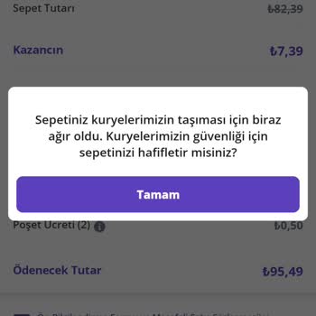 Getir Taşıma Limiti Saçmalığı