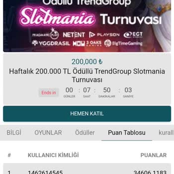 Taksimbet Slot Mania Turnuvası Mağdur Oldum Hesabım Kapatıldı.