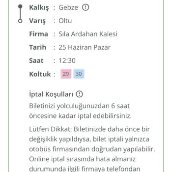 Enuygun.com 'dan Aldığım Otobüs Bileti İptal Edildi