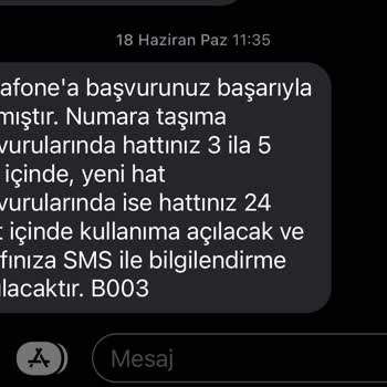 Vodafone Hattım 1 Haftadır Açılmıyor