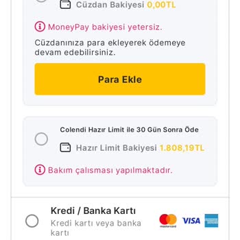 Money Pay Colendi Hazır Limiti Kullanmama Sorunu