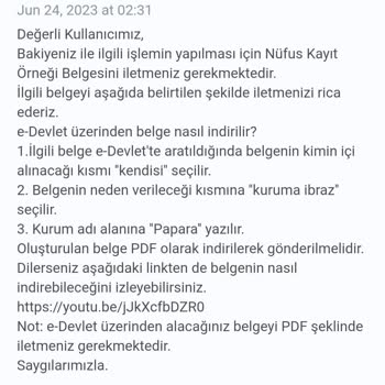 8 Aydır Papara Para İade Sureci