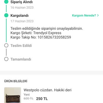 Trendyol Express'ten Şikayetçiyim Kargom Halen Ulaşmadı