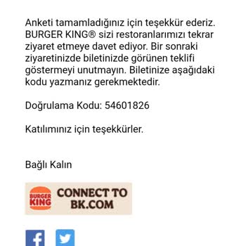 Burger King Deneyimi Anketiyle Mega Boyu Bedava Alamamak