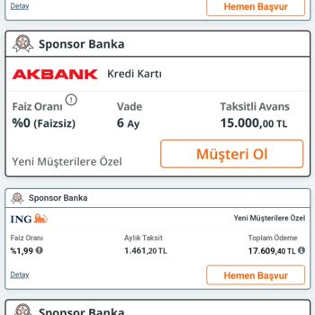 Akbank 0 Faizle 15 Bin Nakit Avans
