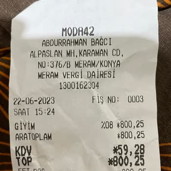 Moda 42 Ürün İade Alınmadı