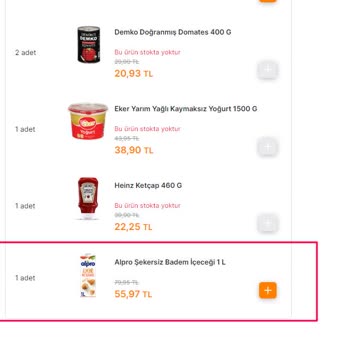 Migros, Sipariş Eksik Getiriliyor, Parası İse Tam Alınıyor.