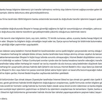 Shopier Paramı Yanlış Hesaba Gönderip İlgilenmediler.