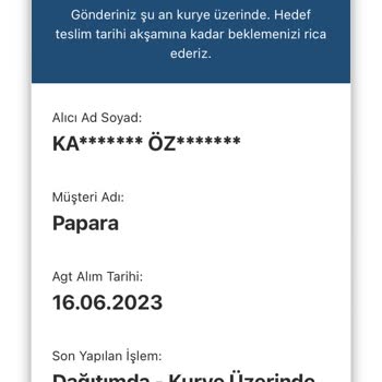 AGT Kurye Dağıtımdaki Kartımı Dört Gündür Getirmedi