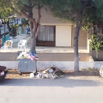 İzmir Dikili Belediyesi İzmir, Dikili, Çandarlı'da Yükselen Çöp Dağları