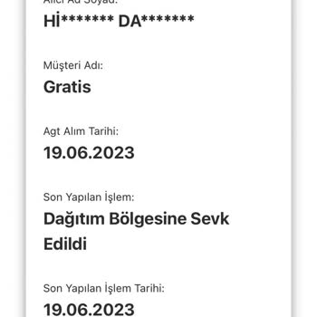 AGT Kurye (aynigunteslim.com) Gratis Alışverişim 10 Gündür AGT Kargoda Ne Gelen Var Ne Giden