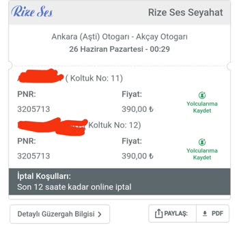 Obilet İptal Edilen Otobüs Bileti