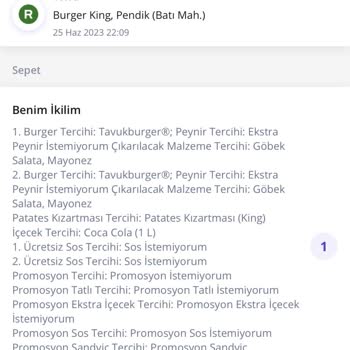 Burger King Ürün Gecikmesi V