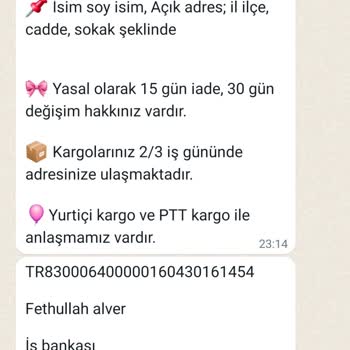 Safir Giyim Siparişte Hata, İlgilenir Misiniz?
