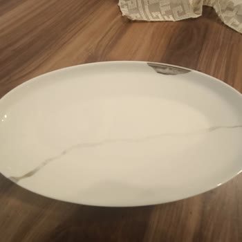 Parlak Billuriye Yemek Takımı Yaldızları Silinmesi