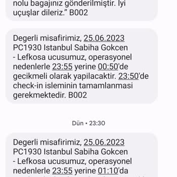 Pegasus Airlines Sürekli Rötar Verip Mağdur Etmesi!