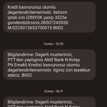 Aktif Bank PTT Emekli Kredisi