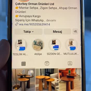 Cakirbey_ahsap (Instagram) Orman Ürünleri