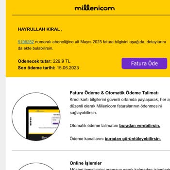 Millenicom Haksız Fiyat Arttırımı Ve Müşteri Hizmetleri İle İlgili Sorunlar