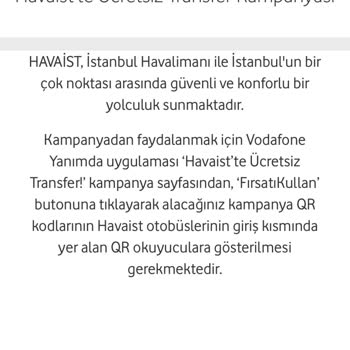 Vodafone Havaist Kampanyası Kullanılmıyor, Uygulamada da Mevcut Değil