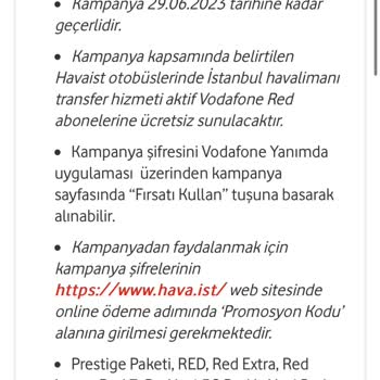 Vodafone Havaist Kampanyası Kullanılmıyor, Uygulamada da Mevcut Değil