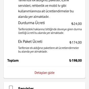 Vodafone Haksız Yere Alınan Ücretler