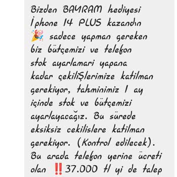 Ceylinden Hediyeler (Instagram) Sponsorluk Hediyesi İçin Emek Verdim, Engellendim Ve Ödeme Yapılmadı