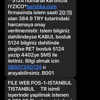 Dolap Tarafından Kartım Kullanıldı