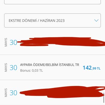 Aypara Ödeme Belbim İzinsiz Para Çekimi