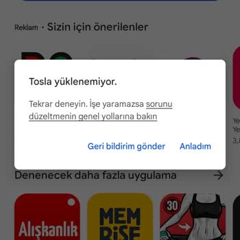 Playstore Uygulama İndirmiyor
