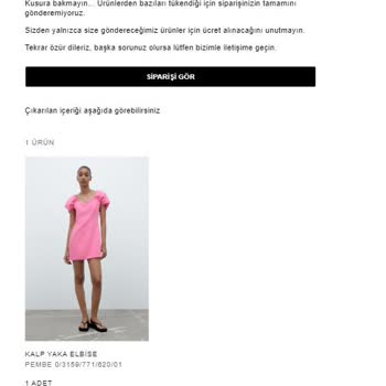 Zara Onlinedan Aldığım Ürünlerden Hep Bir Problem Yaşanıyor!