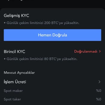 Mexc Borsası Birincil Kyc Doğrulama Hatası