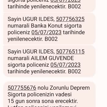 Türkiye Sigorta Bilgi Ve Rızam Olmadan Yenileme