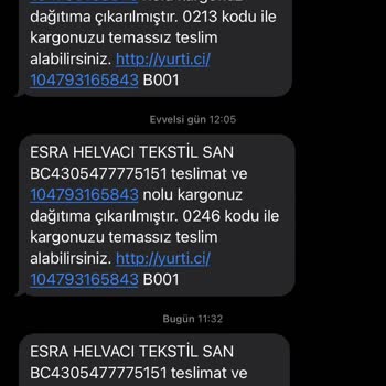 Kocaeli İzmit- Yahyakaptan Yurtiçi Kargo Sorumsuzluğu