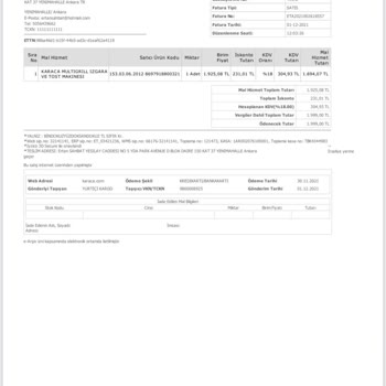 Karaca Züccaciye Fatura Bedeli Ücret İadesi