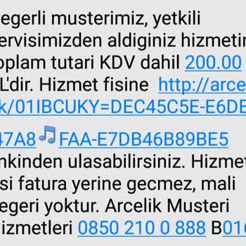Arçelik Servisinin Mağduriyeti Ve Çözüm Üretmemesi